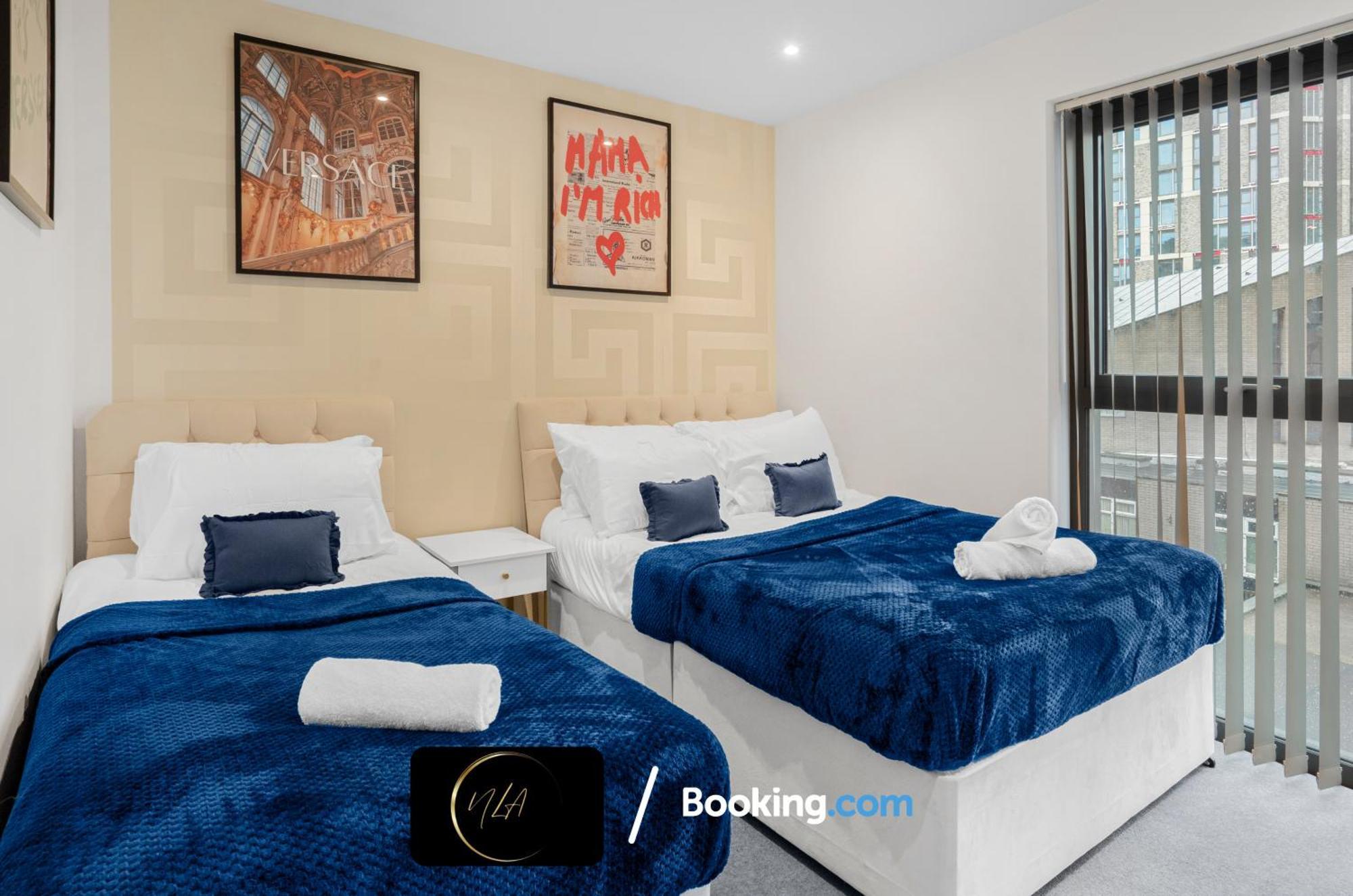 City Centre Apartment With Free Parking, 2 Bathrooms, Netflix And Wifi - Suitable For Contractors And Families - By Noor Luxury Accommodations 伯明翰 外观 照片