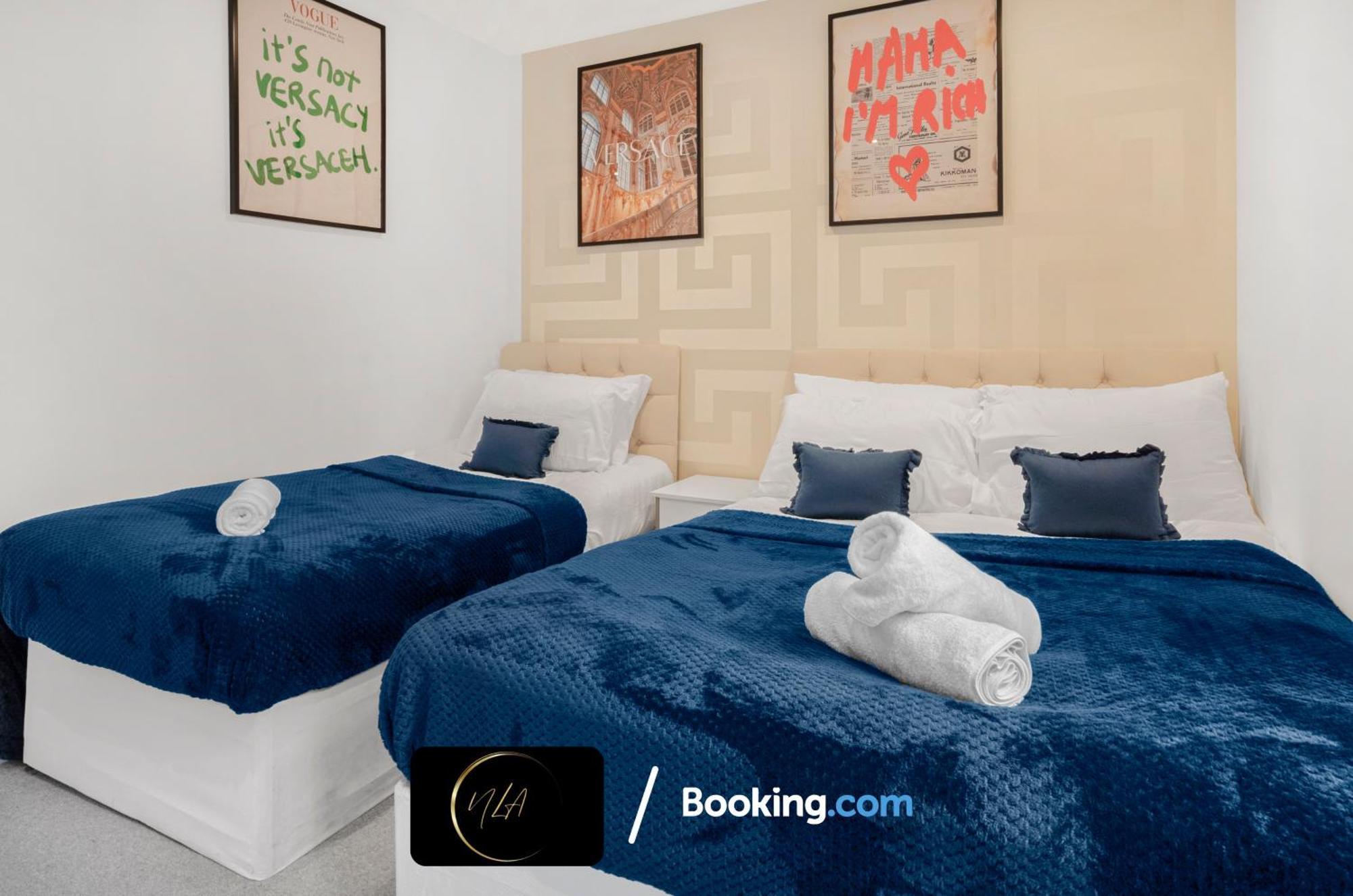 City Centre Apartment With Free Parking, 2 Bathrooms, Netflix And Wifi - Suitable For Contractors And Families - By Noor Luxury Accommodations 伯明翰 外观 照片