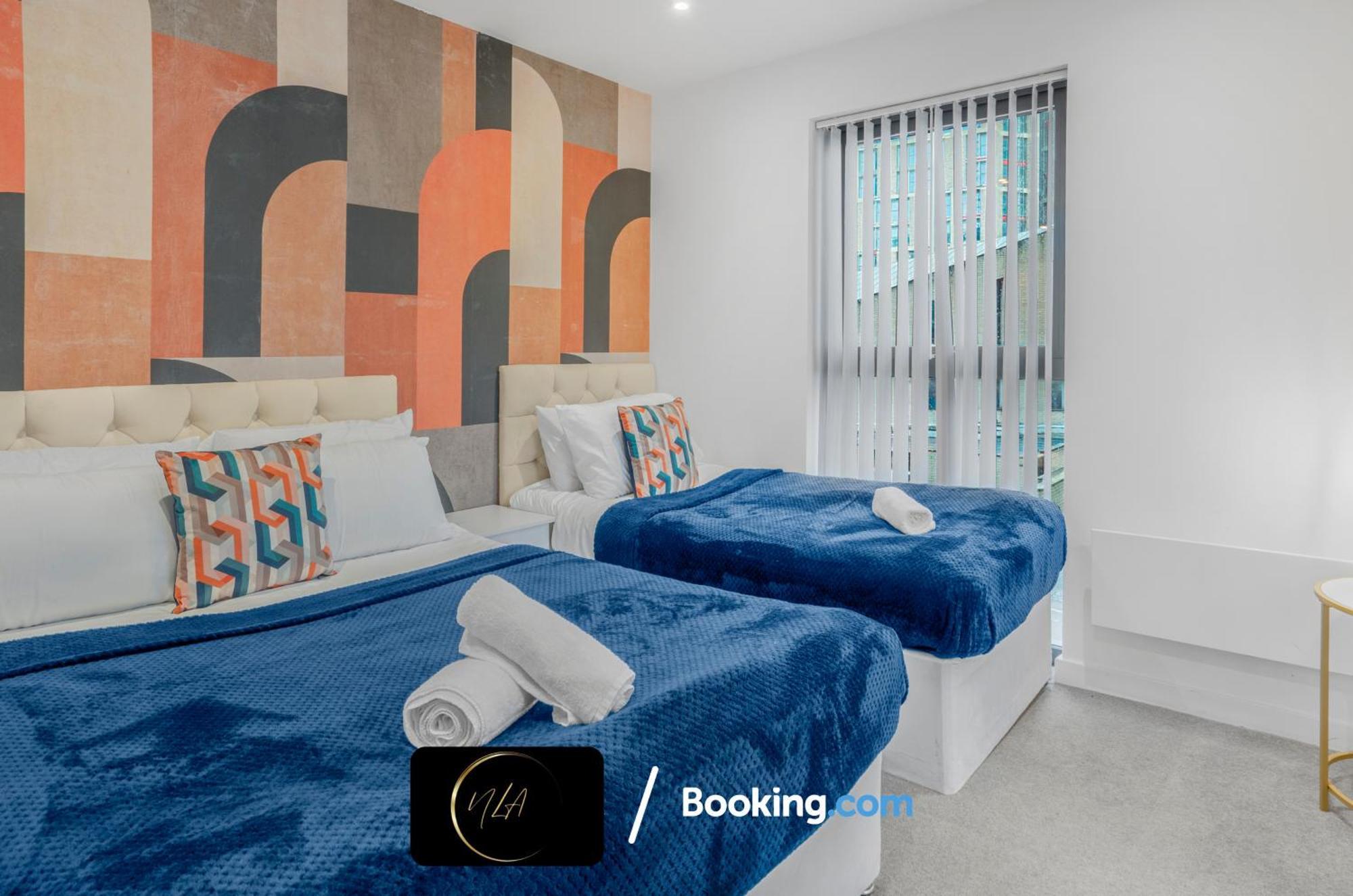City Centre Apartment With Free Parking, 2 Bathrooms, Netflix And Wifi - Suitable For Contractors And Families - By Noor Luxury Accommodations 伯明翰 外观 照片